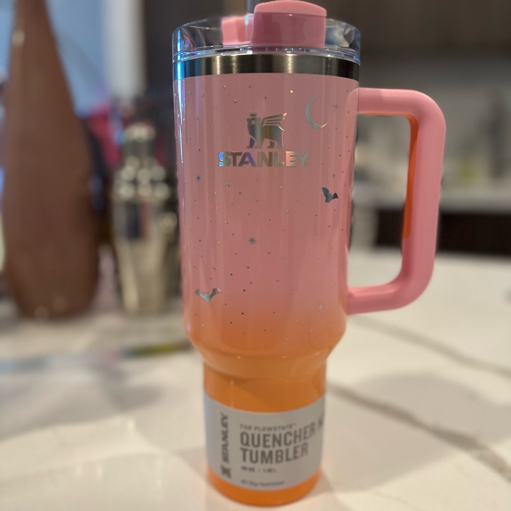 Stanley Halloween Pink and Orange Quencher Tumbler Limited Edition